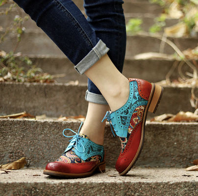 Styl brytyjski Buty Oxford Buty damskie Buty skórzane