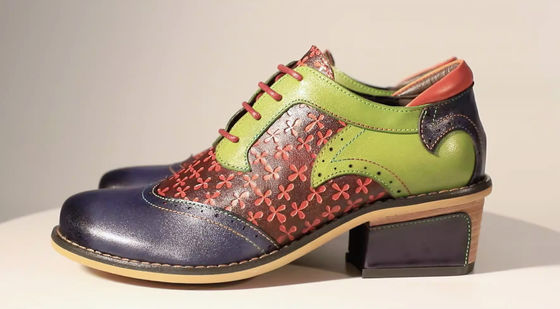 Ręcznie wykonane buty Brogue Oxford Damskie sznurówki buty sukienkowe rozmiar 36-42
