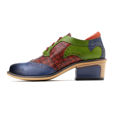 Ręcznie wykonane buty Brogue Oxford Damskie sznurówki buty sukienkowe rozmiar 36-42