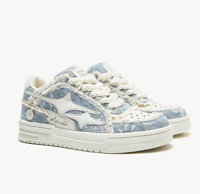 Casual Kobiety Skórzane Sneaker Styl amerykański Trendy Kobiety Denim Canvas Buty