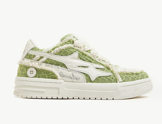 Casual Kobiety Skórzane Sneaker Styl amerykański Trendy Kobiety Denim Canvas Buty