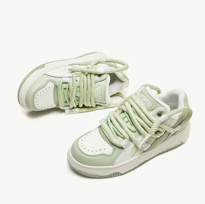 Kobiety mody niskie buty wulkanizowane, zwykłe sznurówki, duże buty