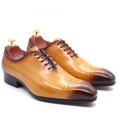 Retro Vintage męska skóra buty, męska skóra sznurówki do butów Brogue