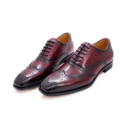 Modne prawdziwe męskie buty skórzane, buty dla dorosłych