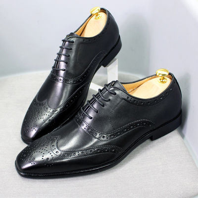 Modne prawdziwe męskie buty skórzane, buty dla dorosłych