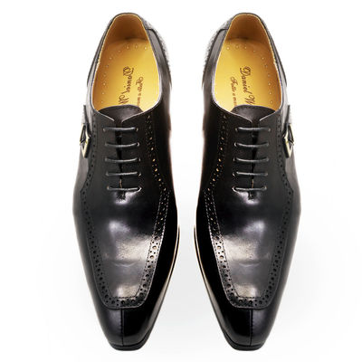Embossing Patent Skóra Mężczyźni Strój formalny Buty Brązowe ODM zatwierdzone