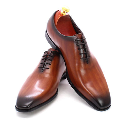 Prawdziwa skóra męskie buty włoskie stylowe czarne / brązowe buty biznesowe