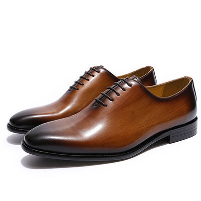 Prawdziwa skóra męskie buty włoskie stylowe czarne / brązowe buty biznesowe