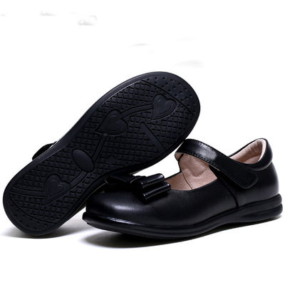 Patentowe skórowe buty szkolne unisex płaskie obcasy z sznurówkami gumowa podeszwa