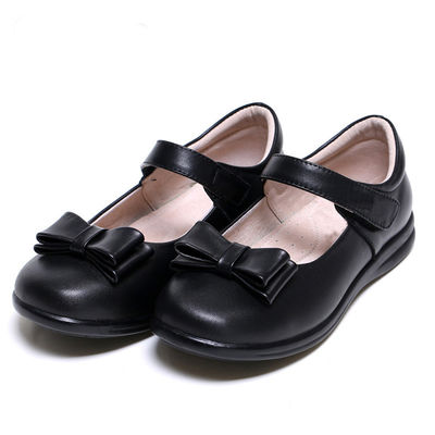 Patentowe skórowe buty szkolne unisex płaskie obcasy z sznurówkami gumowa podeszwa