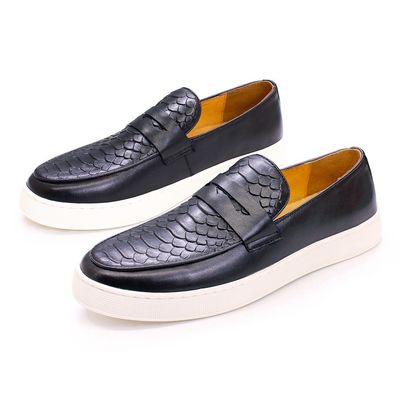 Specjalistyczne buty dla mężczyzn Slip On Sneakers Buty z podszewką skórzaną