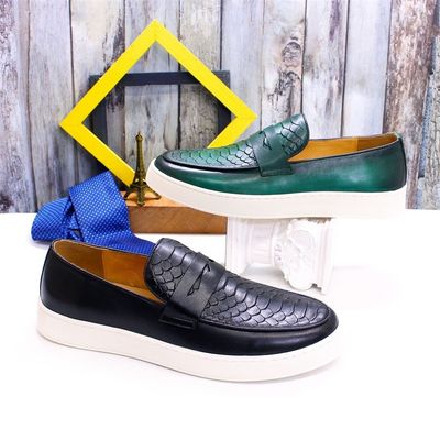 Specjalistyczne buty dla mężczyzn Slip On Sneakers Buty z podszewką skórzaną