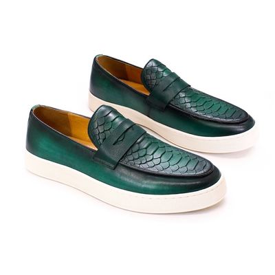 Specjalistyczne buty dla mężczyzn Slip On Sneakers Buty z podszewką skórzaną