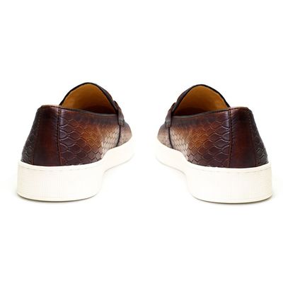 Wszystkie pory roku męskie Slip On Sneakers Prawdziwa skóra Buty płaskie łódki do wypoczynku