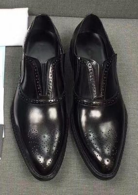 Broguing Pointed - End Slip On Men's Formal Dress Shoes / Work Sculpting Dress Shoes