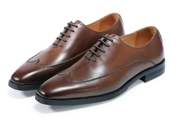 Derby Brogue Oxford Męskie Skórzane Ubrania Buty Klasyczne Ręcznie Z Usługą OEM