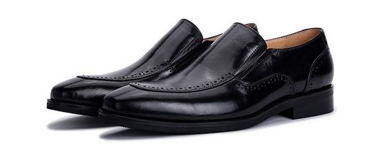Slip On Brogue Męskie Skórzane sukienki Buty Loafers Krokodyl wzór do biura