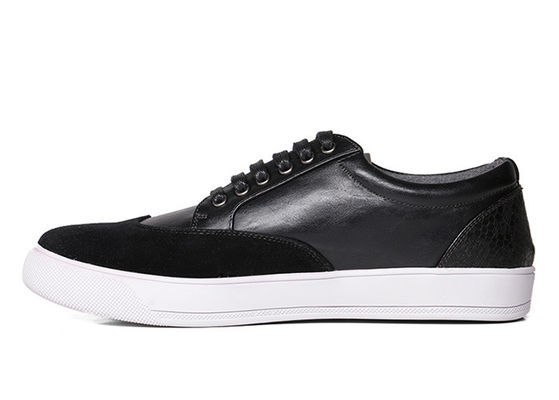 Mesh Linling Walking Lace Up męskie buty z płaską podeszwą buty casual Sneakers PU Upper