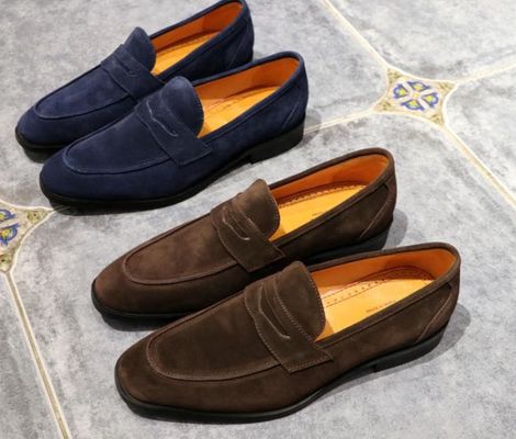 Specjalistyczne męskie skórzane buty Goodyear Buty 100% ręcznie wykonane Prawdziwe skórzane łofery