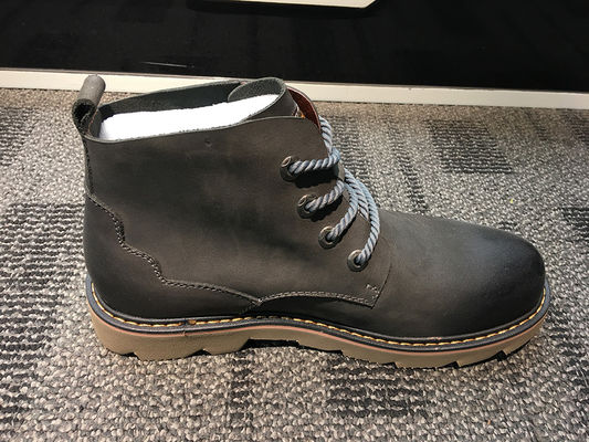 Męskie prawdziwe skórzane buty, brązowe buty w stylu Martina.