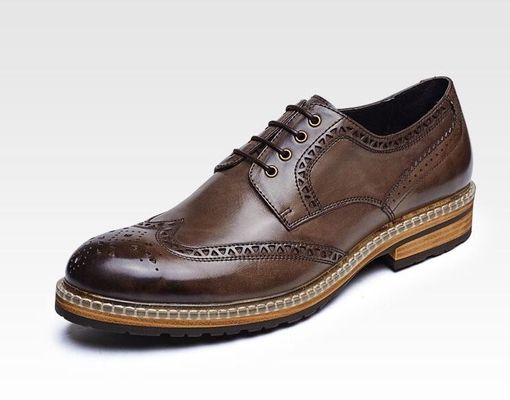 Prawdziwa skóra męska suknia ślubna buty ręcznie męskie buty skórzane
