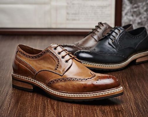 Prawdziwa skóra męska suknia ślubna buty ręcznie męskie buty skórzane