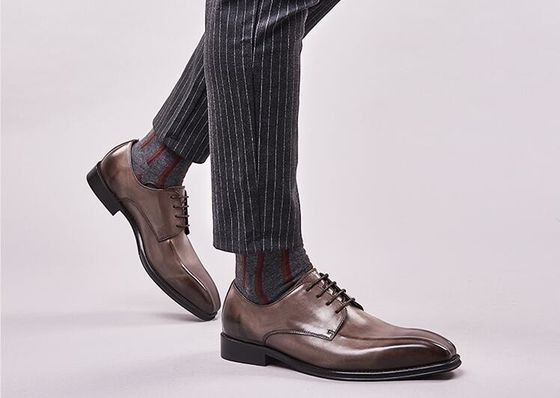 Ręcznie wykonane buty męskie czarne buty skórzane buty męskie