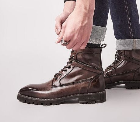Wygodne buty jesienne dla mężczyzn Oddychające buty dla mężczyzn z wysokim szczytem