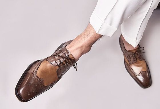 Włoski projektant męski formalne ubranie buty klasyczne formalne Oxford buty dla mężczyzn obuwie