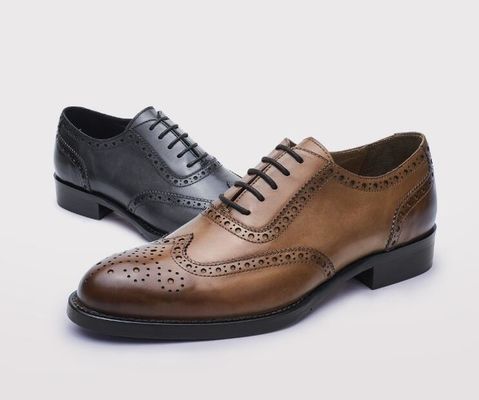 Biznesowe sznurówki, buty casual, miękkie skóry z marki party wear buty dla mężczyzn