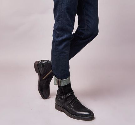 Buty ze skóry Goodyear, Retro, Brogue, Chelsea.
