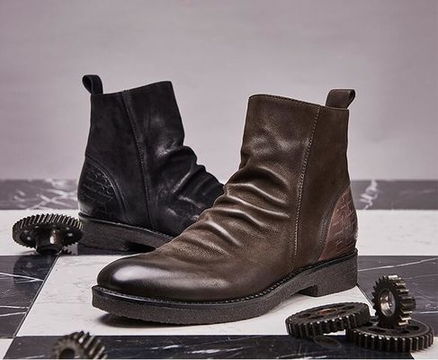 Buty ze skóry Goodyear, Retro, Brogue, Chelsea.