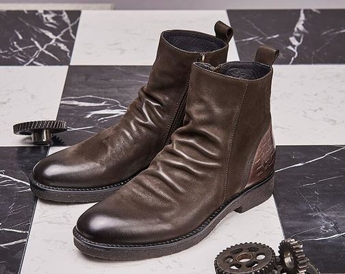 Buty ze skóry Goodyear, Retro, Brogue, Chelsea.