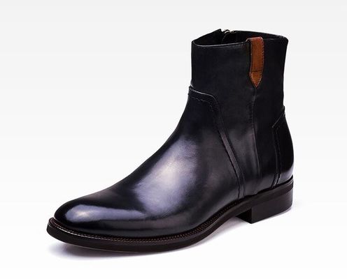 Brytyjskie rzeźbione męskie buty z kostkami, szczytowe buty w stylu Brogue, buty Chelsea
