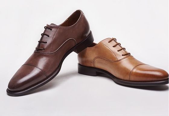 Biznesowe / Ślubne męskie sukienki Buty Byka Prawdziwa Skóra Sznurówka Brogues
