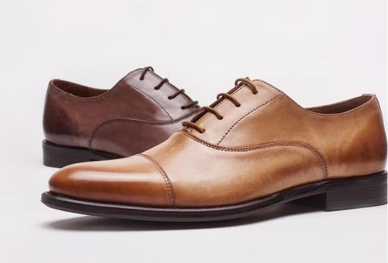 Biznesowe / Ślubne męskie sukienki Buty Byka Prawdziwa Skóra Sznurówka Brogues