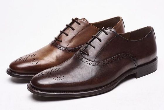 Szyby do męskich butów Brogue niskie szczyty luksusowe buty sukienkowe z wielkością 37 - 48