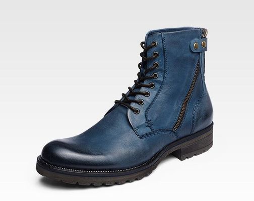 Męskie buty ze skórzanej sukienki, prawdziwe skórzane buty z kowbojem.