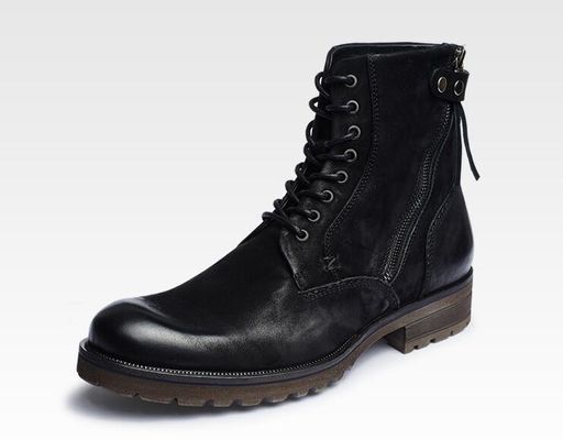 Męskie buty ze skórzanej sukienki, prawdziwe skórzane buty z kowbojem.