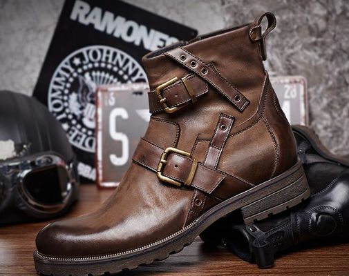 Mężczyźni buty Chelsea wodoodporne Mężczyźni czarna skóra sznurówki do buty suknia
