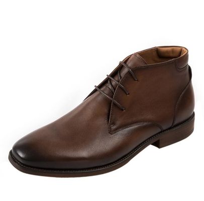 Chukka Suede Skóra Mężczyźni Skóra Casual Buty Brązowe Mężczyźni Sznurówki Do Buty