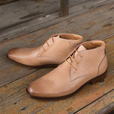Chukka Suede Skóra Mężczyźni Skóra Casual Buty Brązowe Mężczyźni Sznurówki Do Buty