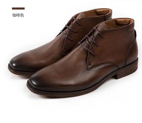 Chukka Suede Skóra Mężczyźni Skóra Casual Buty Brązowe Mężczyźni Sznurówki Do Buty