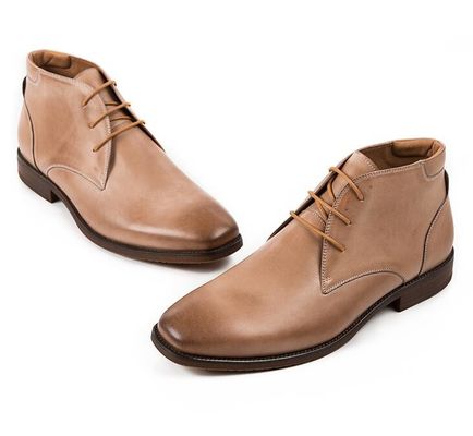 Chukka Suede Skóra Mężczyźni Skóra Casual Buty Brązowe Mężczyźni Sznurówki Do Buty