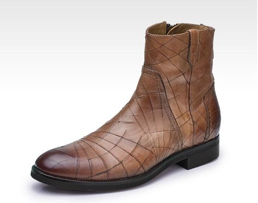 Zimowe klasyczne męskie buty skórzane Normalne rozmiarki lakierowe męskie buty suedowe