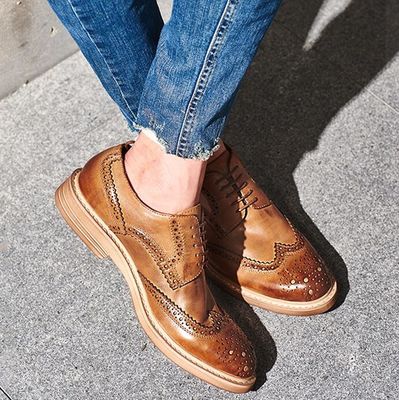 Ręcznie wypalone męskie buty skórzane, na zamówienie męskie, brązowe buty z sznurówkami.