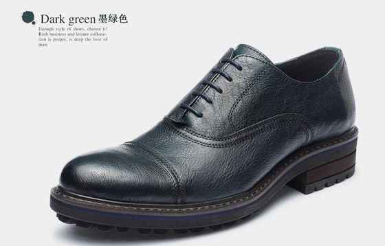 Tkanie formalne męskie skóry buty eleganckie Goodyear Welted buty z dwoma palcami