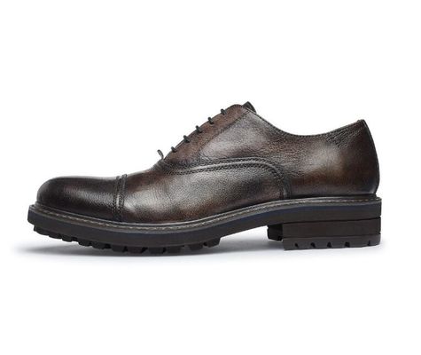 Tkanie formalne męskie skóry buty eleganckie Goodyear Welted buty z dwoma palcami