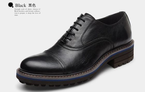 Tkanie formalne męskie skóry buty eleganckie Goodyear Welted buty z dwoma palcami