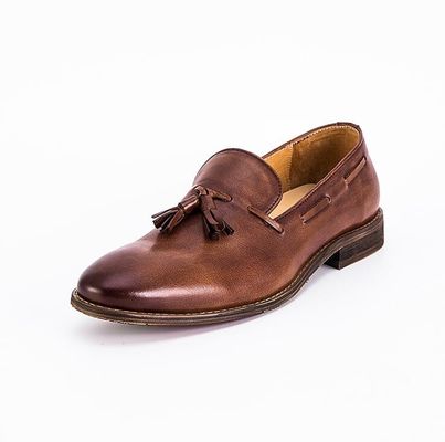 Sznurki na płaskich obcasie męskie Slip On Sneakers Wysoki top / niski cięcie miękkie skórzane trampki
